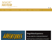 Tablet Screenshot of magicmotorexperience.com
